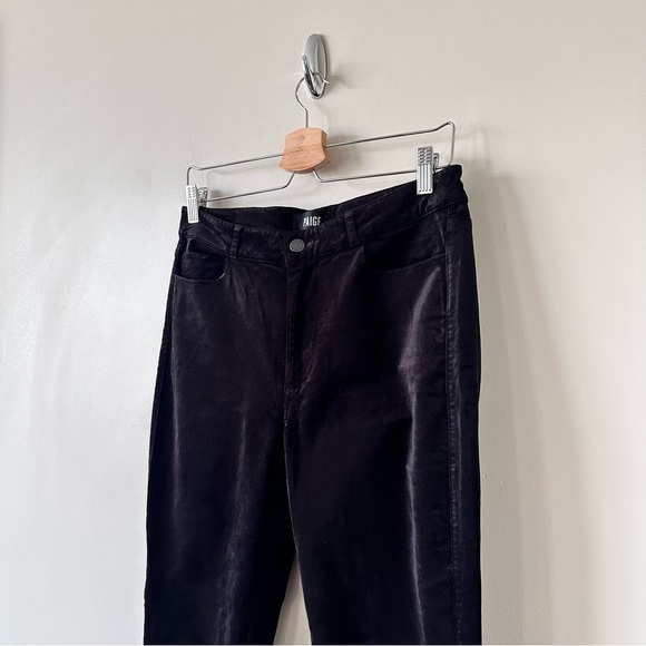 Paige-hoxton Velvet Ankle Skinny Ankle Jeans In Black (Size:30) - Picture 6 of 12